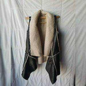 Faux Fur/Leather Vest